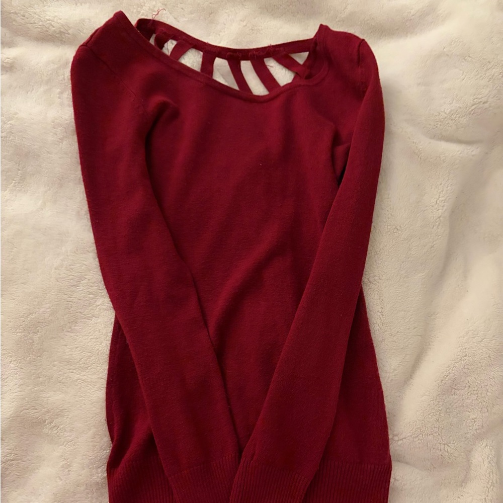 Elegant Red Women's Sweater